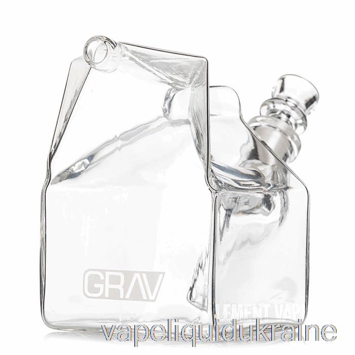 Vape Ukraine GRAV Milk Carton Glass Bubbler Clear